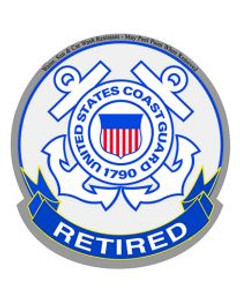 Eagle Emblems Decal - USCG Logo, Retired DC0169