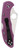 Spyderco Delica 4 VG10 Plain Blade, Purple FRN Handles - C11FPPR