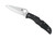 Spyderco Endura 4 Plain Blade, Black FRN Handles Folding Knife - C10PBK
