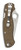 Spyderco Para Military 2 Folding Knife Brown Micarta Handles, CruWear Plain Blade - C81MPCW2