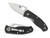 Spyderco Persistence Folding Knife Plain Blade, Black G10 Handles - C136GP