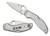 Spyderco UpTern Folding Knife 8Cr13MoV Plain Blade, Stainless Steel Handles - C261P Spyderco UpTern Folding Knife 8Cr13MoV Plain Blade, Stainless Steel Handles - C261P