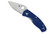 Spyderco Persistence Lightweight Folding Knife S35VN Combo Blade, Blue FRN Handles - C136PSBL