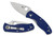 Spyderco Persistence Lightweight Folding Knife S35VN Plain Blade, Blue FRN Handles - C136PBL