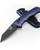 Benchmade 290BK Full Immunity Folding Knife, CPM-M4 Black Blade, Crater Blue Billet Aluminum Handles Benchmade 290BK Full Immunity Folding Knife, CPM-M4 Black Blade, Crater Blue Billet Aluminum Handles