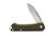 Buck Knives Buck 250 Saunter Slipjoint Folding Knife 154CM Drop Point Blade, Green Micarta Handles - 0250GRS 
