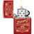 Zippo It Works Design, Metallic Red Lighter Zippo It Works Design, Metallic Red Lighter