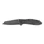 Kershaw 1660RBW Random Leek Assisted Flipper Knife Sandvik 14C28N Blade, Blackwashed Steel Handles