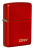Zippo Classic Metallic Red Zippo Logo - 49475ZL Zippo Classic Metallic Red Zippo Logo - 49475ZL