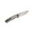 Zero Tolerance 0044 Button Lock Flipper Knife CPM-S45VN Two-Tone Drop Point Blade, Bead Blasted Titanium Handles