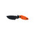 Sniper Bladework's Utility Skinner Fixed Blade PVD Coated SUJ2 Drop Point Blade, Sniper Orange G10 Handle