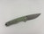 Pre-Owned Sencut Crowley D2 Drop Point Blade, Jade G10 Handle (Condition: New, Box: No)