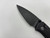 Pre-Owned Civivi Qubit Black Stonewash 14C28N Drop Point Blade, Black Anodized Aluminum Handle Custom Titanium Pocket Clip (Condition: New , Box: Yes