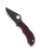 Spyderco Sprint Run Manbug  Folding Knife Micro-Melt PD#1 Black Blade, Burgundy FRN Handles