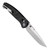 Hogue Series Metal Mysto Folding knife Satin Finished MagnaCut Blade, Topographic Black Diamond Richlite Handle