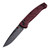 Hogue Series Fire Mysto Folding Knife Stone Wash MagnaCut Blade, Topographic Redstone Richlite Handle