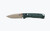 Benchmade 533TN-2601 Mini Bugout Folding Knife Elmax Tan Drop Point Blade, Taiga Green Grivory Handles