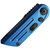 Bear Ops Bold Action XIV Auto Knife 14C28N Sandvik Black Drop Point Blade, Blue Stainless Steel Handles