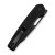 CIVIVI Guile Front Flipper Knife 14C28N Black Stonewashed Wharncliffe Blade, Black G10 Handles