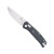 CobraTec EDC Scout Folding Knife VG-10 Drop Pont Blade, Black Grivory Handle