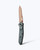 Benchmade 940FE-2601 Osborne Folding Knife, S90V Reverse Tanto Blade, Taiga Green Aluminum Handle