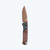 Benchmade 535FE-2602 Bugout Folding Knife Battlewash S90V Drop Point Blade, Anodized Aluminum and Brown Canvas Micarta Handle