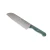 Messermeister Custom 8 Inch Kullens Santoku Knife, Indigo Blue Handle