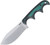 CRKT Minimalist Nessmuk Fixed Blade D2 Sonewashed Blade, Grren Micarta Handles