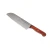 Messermeister Custom 7 Inch Kullens Santoku Knife, Terra Red Handle