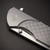 Ocaso Charter Flipper Knife M390 Drop Point Blade, Milled Titanium Handle