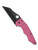 Spyderco Sprint Run YoJumbo Folding Knife CPM-S30V Black DLC Plan Blade, Pink G10 Handles