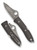 Spyderco Sprint Run SpyOpera Folding Knife, Thor Damasteel Plain Blade, Carbon Fiber Handles