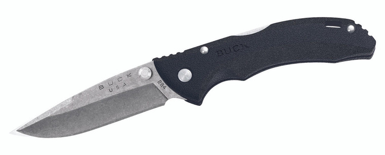 Buck Knives Buck 284 Bantam Folding Knife, Black GFN Handle - 0284BKS