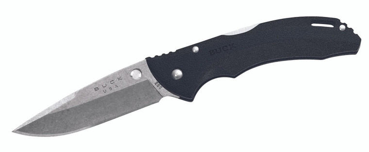 Buck Knives Buck 285 Bantam Medium Folding Knife, Black Nylon Handle - 0285BKS