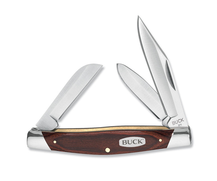 Buck Knives Buck 371 Stockman Folding Knife - Woodgrain - 0371BRS