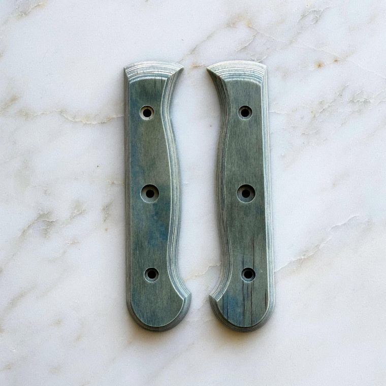 Messermeister Custom Repurposed Wood Handle Set - Indigo Blue - Medium