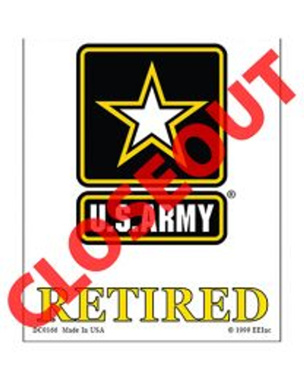 Eagle Emblems DECAL - Army Logo Retired - D0166