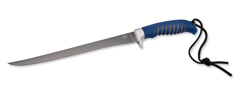 Buck Knives Buck 225 Silver Creek, 9 ⅝ in Flexible Fillet Knife, Rubber Handle - 0225BLS