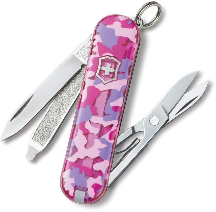  Victorinox Swiss Army Classic SD Multi-Tool, Pink Camouflage - 0.6223.T5R2-X3 