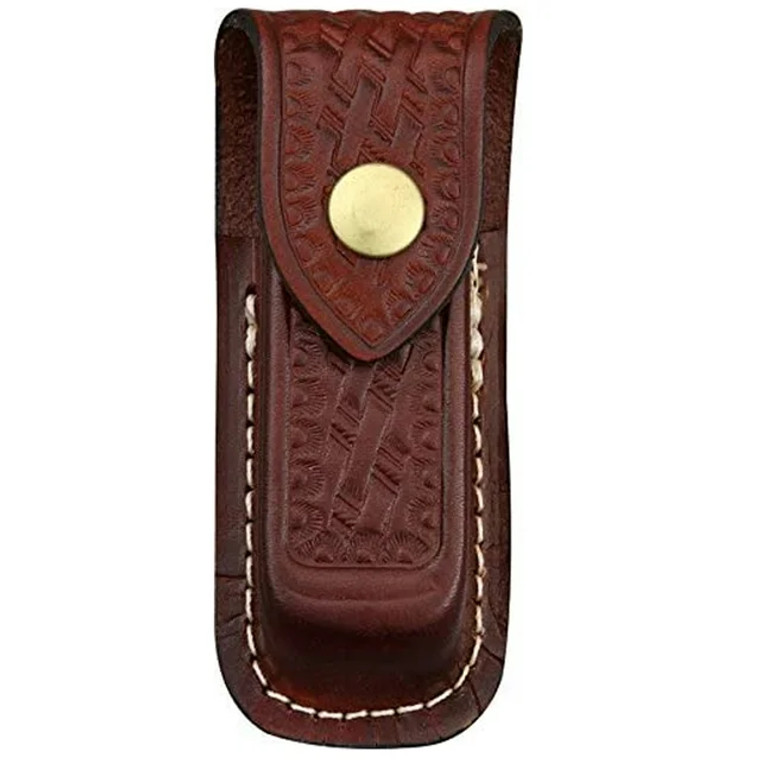 Victorinox Swiss Army Pouch, Medium Brown Leather Zermatt