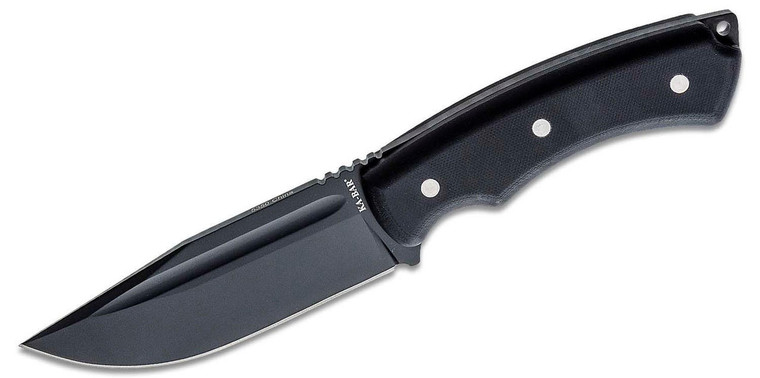 KA-BAR 5350 IFB Drop Point Fixed Blade, Black 8Cr13MoV Blade, Black G10 Handles