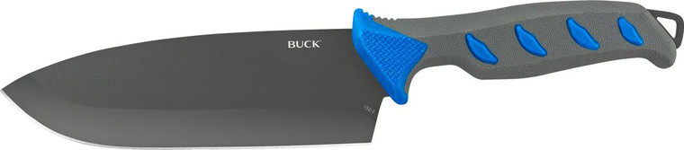 Spyderco Buck 150 Hookset Cleaver 6 Inch Salt Water Knife Blue/Gray Handle - 0150BLS