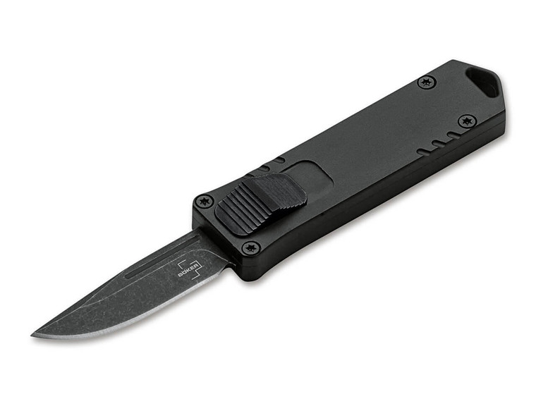  Boker Plus USB OTF Automatic Knife, Black D2 Blade, Black Aluminum Handles - 06EX270 