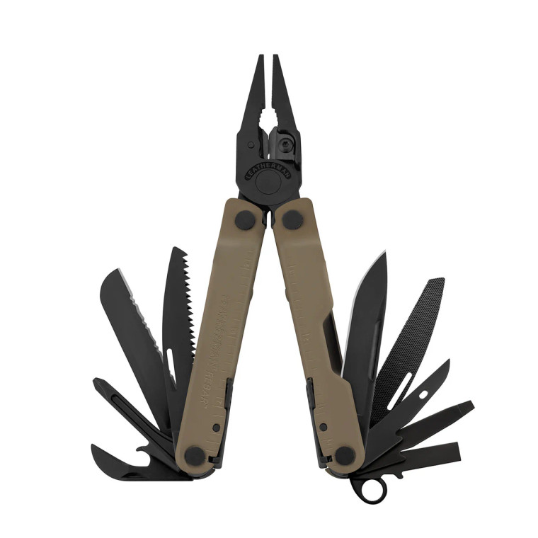 Leatherman Rebar Multi-Tool, 17 Tools, Coyote Tan