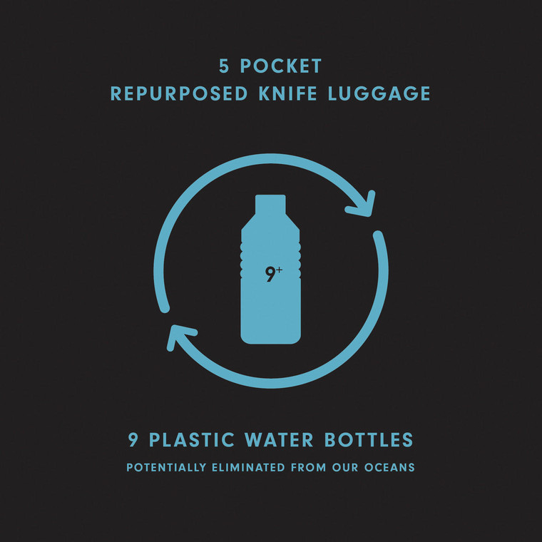 Messermeister Black Preservation Knife Roll / 5 Pocket