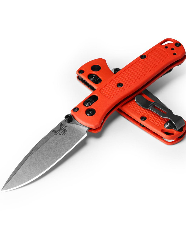  Benchmade 533-04 Mini Bugout Folding Knife, S30V Blade, Meas Red Grivory Handles 