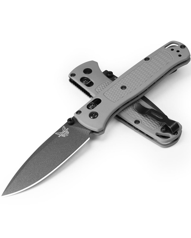 Benchmade 535BK-08 Bugout Folding Knife, S30V Gray Blade, Storm Gray Grivory Handles