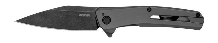 Kershaw 1404 Flyby Assisted Flipper Knife D2 Modified Wharncliffe Blade, Gray PVD Stainless Steel