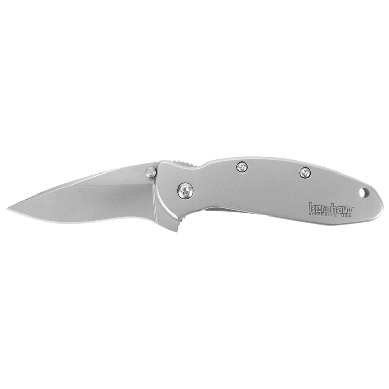 Kershaw 1620FL Scallion Assisted Flipper 420HC Blade, Stainless Steel Handles
