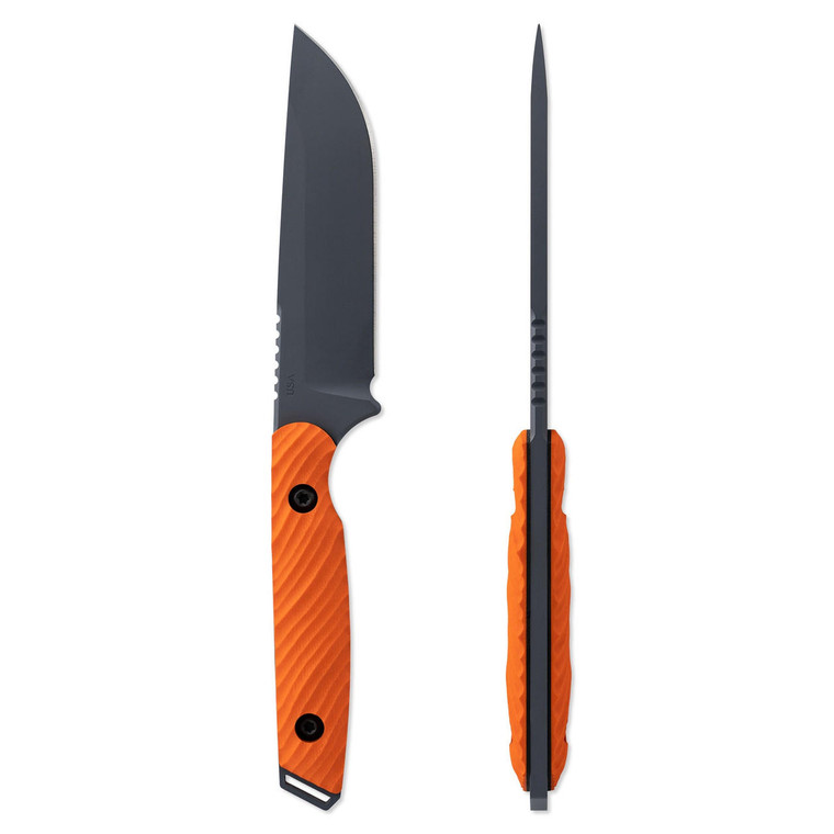  Toor Knives Field 2.0 Backcountry Blaze Fixed Blade Knife CPM-154 Drop Point, Orange G10 Handle 